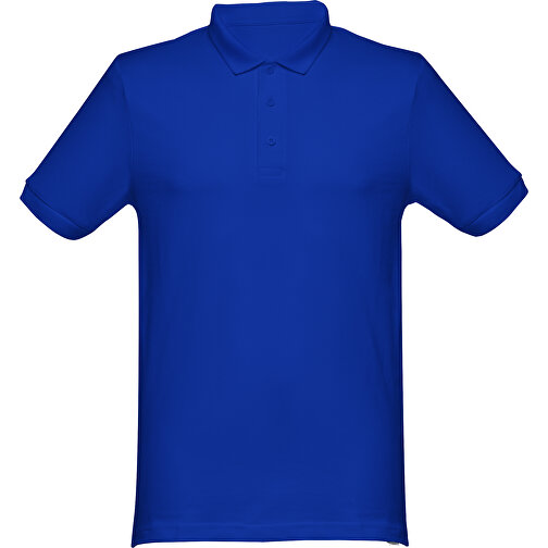 THC MONACO. Herren Poloshirt , königsblau, 100% Baumwolle, L, 74,00cm x 54,00cm (Länge x Breite), Bild 1