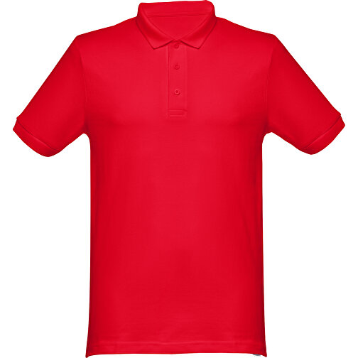 THC MONACO. Herren Poloshirt , rot, 100% Baumwolle, S, 70,00cm x 46,00cm (Länge x Breite), Bild 1