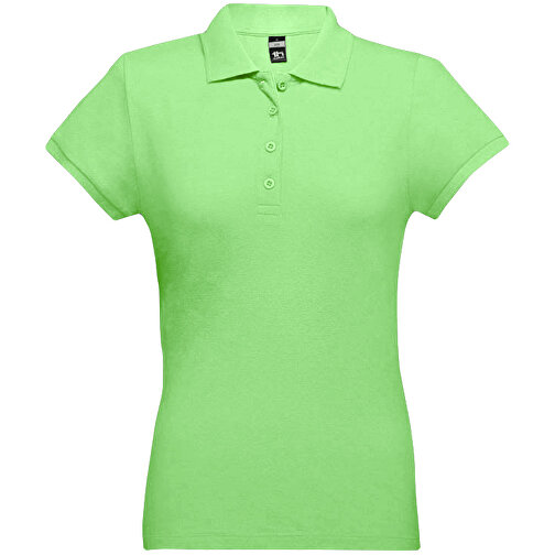 THC EVE. Damen Poloshirt , hellgrün, 100% Baumwolle, XL, 66,00cm x 49,00cm (Länge x Breite), Bild 1