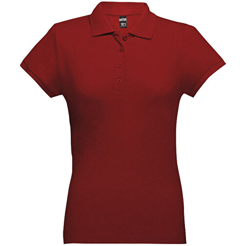 THC EVE. Damen Poloshirt , burgunder, 100% Baumwolle, L, 64,00cm x 46,00cm (Länge x Breite), Bild 1