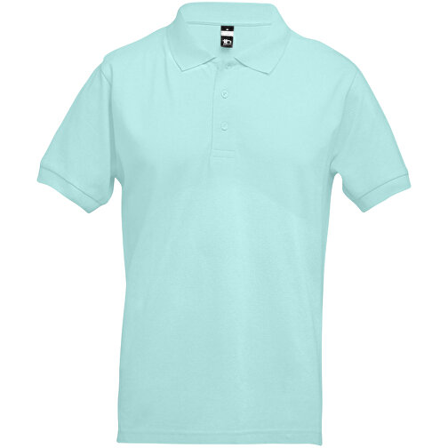 THC ADAM. Kurzarm-Poloshirt Aus Baumwolle Für Herren , menthol grün, 100% Baumwolle, XL, 73,00cm x 58,00cm (Länge x Breite), Bild 1