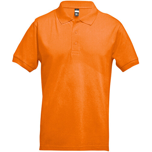 THC ADAM. Kurzarm-Poloshirt Aus Baumwolle Für Herren , orange, 100% Baumwolle, S, 67,50cm x 46,00cm (Länge x Breite), Bild 1