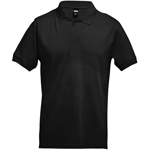THC ADAM. Kurzarm-Poloshirt Aus Baumwolle Für Herren , dunkelbraun, 100% Baumwolle, XL, 73,00cm x 58,00cm (Länge x Breite), Bild 2