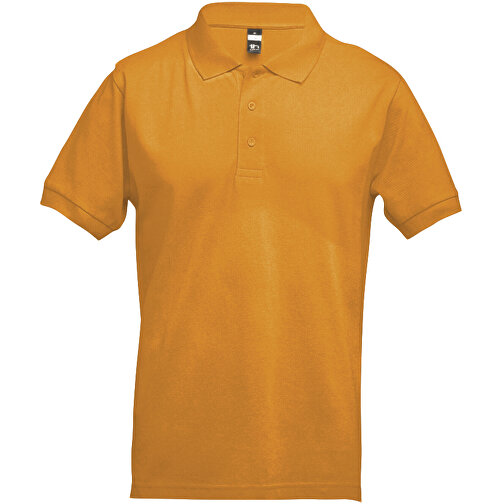 THC ADAM. Kurzarm-Poloshirt Aus Baumwolle Für Herren , dunkelgelb, 100% Baumwolle, XXL, 75,00cm x 61,00cm (Länge x Breite), Bild 1