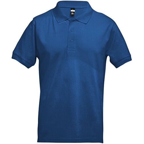 THC ADAM. Kurzarm-Poloshirt Aus Baumwolle Für Herren , königsblau, 100% Baumwolle, XXL, 75,00cm x 61,00cm (Länge x Breite), Bild 1
