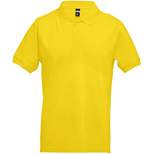 THC ADAM. Kurzarm-Poloshirt Aus Baumwolle Für Herren , gelb, 100% Baumwolle, XL, 73,00cm x 58,00cm (Länge x Breite), Bild 1