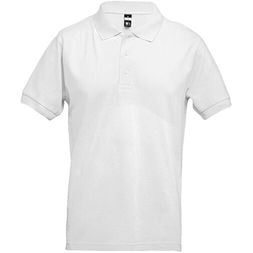THC ADAM WH. Kurzärmeliges Poloshirt Aus Baumwolle Für Herren. Weiße Farbe , weiß, 100% Baumwolle, L, 71,50cm x 54,00cm (Länge x Breite), Bild 1
