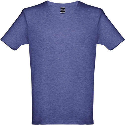 THC ATHENS. Herren T-shirt , blau melliert, 100% Baumwolle, XXL, 77,00cm x 58,00cm (Länge x Breite), Bild 1