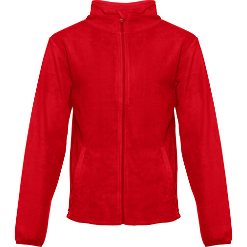 THC HELSINKI. Herren-Fleecejacke Aus Polyester , rot, Polyester, M, 71,00cm x 54,00cm (Länge x Breite), Bild 1