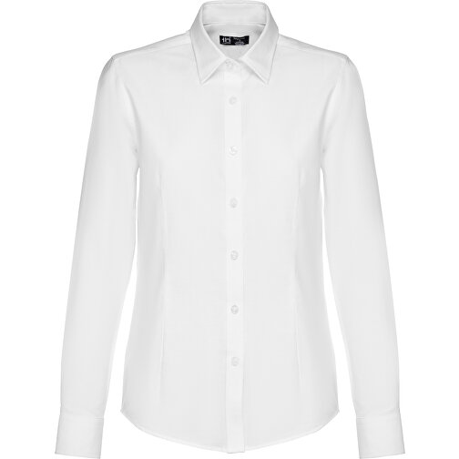 THC TOKYO WOMEN WH. Langärmeliges Oxford-Hemd Für Frauen. Weiße Farbe , weiß, Baumwolle und Polyester, XL, 72,00cm x 56,00cm (Länge x Breite), Bild 1