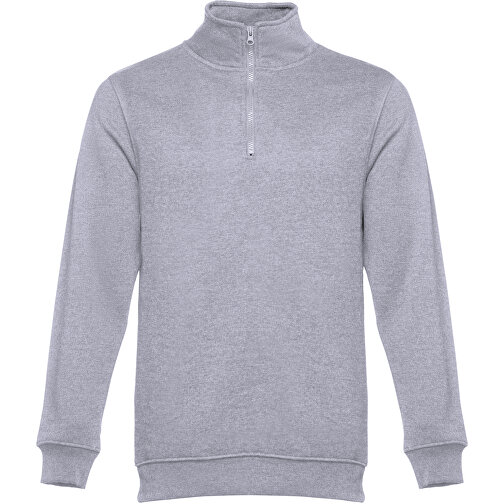 THC BUDAPEST. Unisex Sweatshirt , hellgrau melliert, Baumwolle und Polyester, XL, 77,00cm x 60,00cm (Länge x Breite), Bild 1