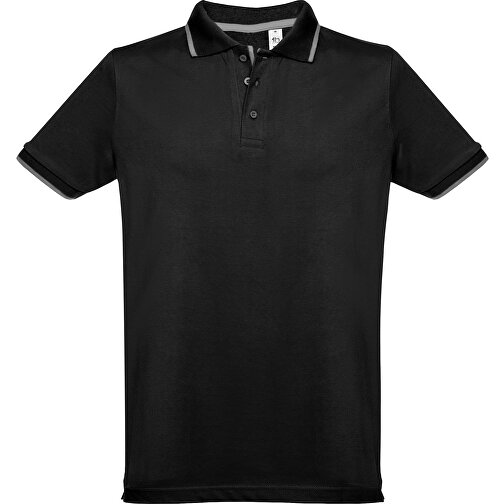 THC ROME. 'Slim Fit' Herren Poloshirt , dunkelgrün, 100% Baumwolle, XL, 76,00cm x 57,00cm (Länge x Breite), Bild 2