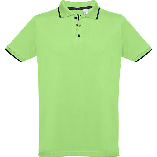 THC ROME. 'Slim Fit' Herren Poloshirt , hellgrün, 100% Baumwolle, XXL, 78,00cm x 60,00cm (Länge x Breite), Bild 1