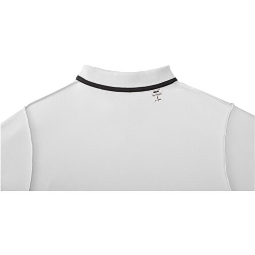 Helios Poloshirt Für Herren , weiß, Piqué Strick 100% BCI Baumwolle, 180 g/m2, 4XL, , Bild 6