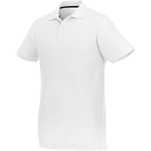Helios Poloshirt Für Herren , weiß, Piqué Strick 100% BCI Baumwolle, 180 g/m2, XXL, , Bild 1