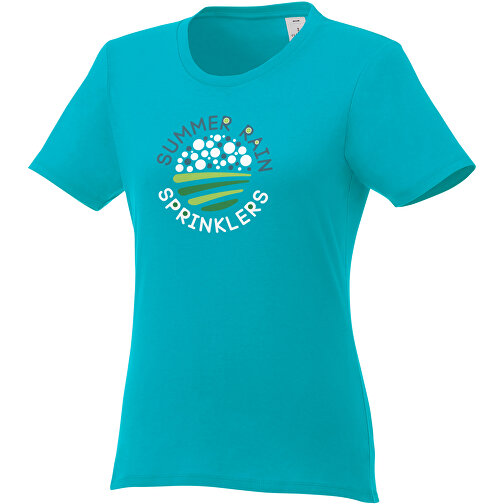 Heros T-Shirt Für Damen , aquablau, Single jersey Strick 100% BCI Baumwolle, 150 g/m2, S, , Bild 2