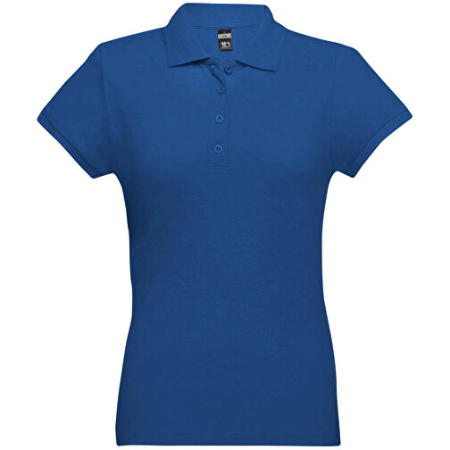 THC EVE. Damen Poloshirt , königsblau, 100% Baumwolle, XL, 66,00cm x 49,00cm (Länge x Breite), Bild 1
