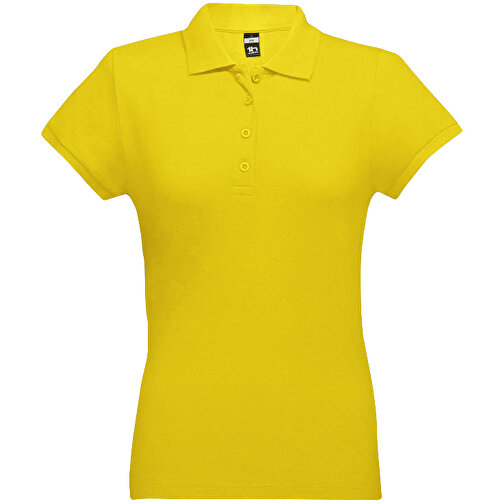 THC EVE. Damen Poloshirt , gelb, 100% Baumwolle, XL, 66,00cm x 49,00cm (Länge x Breite), Bild 1