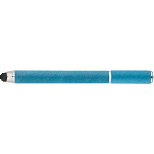 PAPYRUS. Kugelschreiber Aus Kraftpapier Und ABS , hellblau, Kraftpapier und ABS Kunststoff, , Bild 3