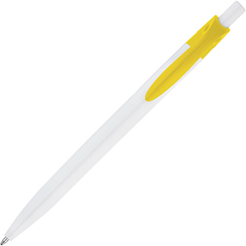 MARS. Kugelschreiber Mit Farbigem Clip , gelb, Kunststoff, , Bild 2