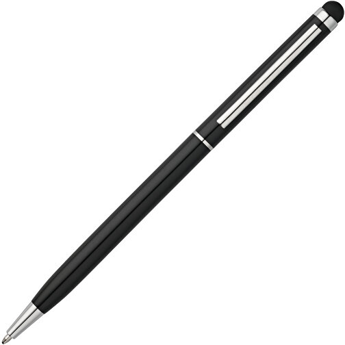 ZOE BK. Kugelschreiber Aus Aluminium Mit Touchpen-Spitze , schwarz, Aluminium, , Bild 2
