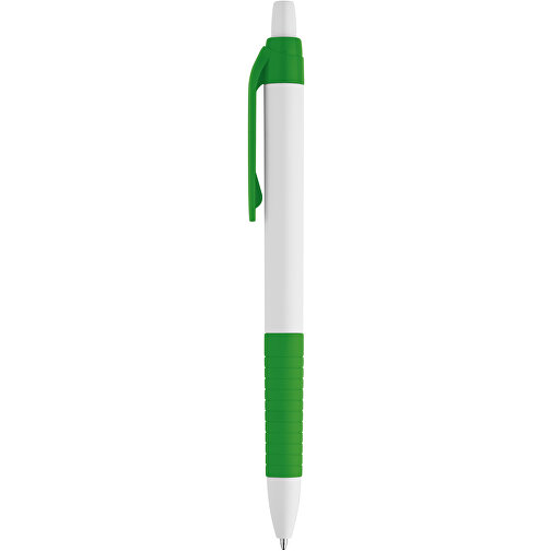 AERO. Kugelschreiber Mit Gummigriff , grün, Kunststoff, , Bild 1