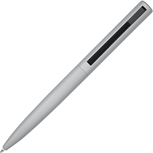 CONVEX. Aluminium- Und ABS-Kugelschreiber Mit Clip , satinsilber, Aluminium und ABS Kunststoff, , Bild 2