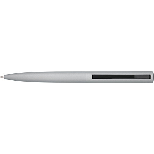 CONVEX. Aluminium- Und ABS-Kugelschreiber Mit Clip , satinsilber, Aluminium und ABS Kunststoff, , Bild 3