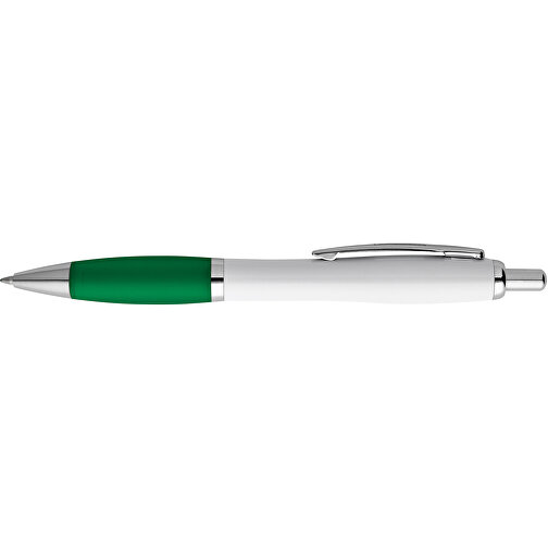 MOVE BK. Kugelschreiber Mit Clip Und Metall Applikationen , grün, Kunststoff, , Bild 3