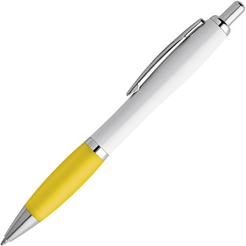 MOVE BK. Kugelschreiber Mit Clip Und Metall Applikationen , gelb, Kunststoff, , Bild 2