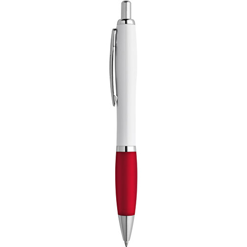 MOVE BK. Kugelschreiber Mit Clip Und Metall Applikationen , rot, Kunststoff, , Bild 1