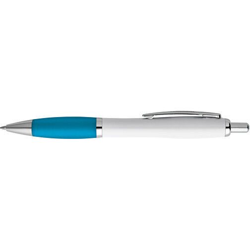 MOVE. Kugelschreiber Mit Clip Aus Metall , hellblau, Kunststoff, , Bild 3