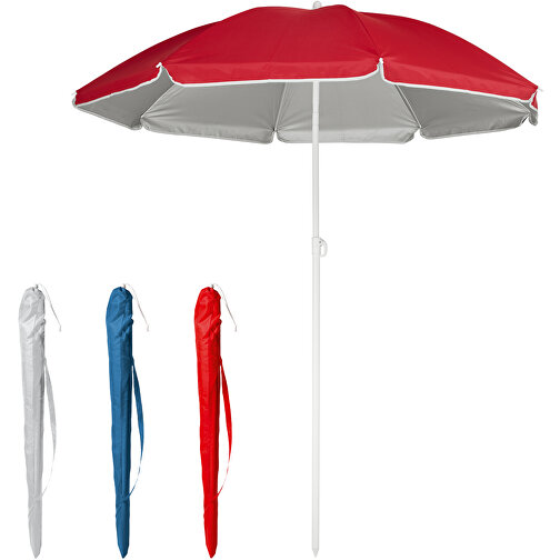 PARANA. Sonnenschirm Mit Silberfutter Aus 210T , rot, 210T, , Bild 3