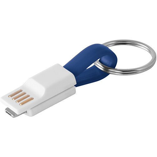 RIEMANN. USB-Kabel Mit 2 In 1 Stecker , königsblau, ABS und PVC, , Bild 1