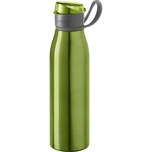 KORVER. Sportflasche Aus Aluminium 650 ML , hellgrün, Aluminium, , Bild 1