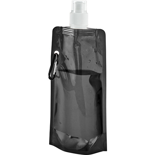 KWILL. 460 Ml PE-Faltflasche , schwarz, PE, , Bild 1
