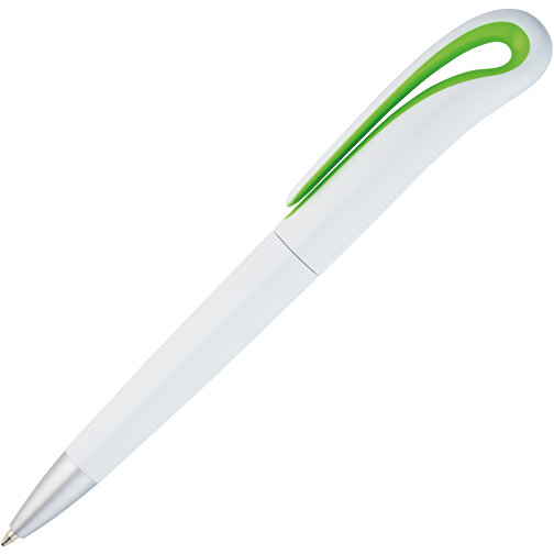TOUCAN. Kugelschreiber Mit Drehmechanik Und Clip , hellgrün, Kunststoff, , Bild 2