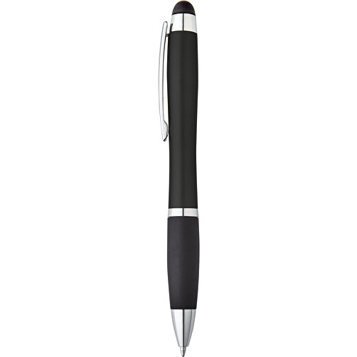 HELIOS. Kugelschreiber Mit LED-Licht (Logo) , schwarz, Kunststoff, , Bild 1