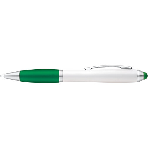 SANS. Kugelschreiber Mit Drehmechanik Und Metallclip , grün, Kunststoff, , Bild 3