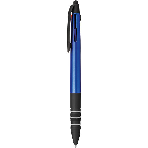 MULTIS. Multifunktionskugelschreiber 3 In 1 Mit 3 Minenfarben , königsblau, Kunststoff, , Bild 1