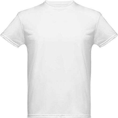 THC NICOSIA WH. Herren Sport T-shirt , weiss, Polyester, S, 68,00cm x 50,00cm (Länge x Breite), Bild 2