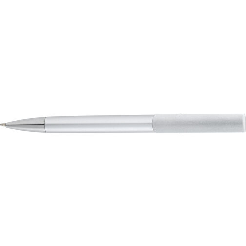 TECNA. Kugelschreiber Mit Metallischer Oberfläche , satinsilber, Kunststoff, , Bild 3