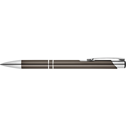 BETA. Aluminium-Kugelschreiber Mit Clip , gewehrmetall, Aluminium, , Bild 3