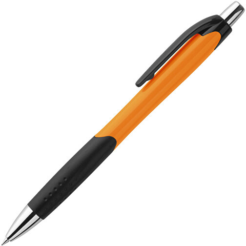 CARIBE. Kugelschreiber Aus ABS Mit Gummigriff , orange, ABS Kunststoff, , Bild 2