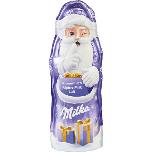 Milka Weihnachtsmann - Neutrale Ware , , 4,70cm x 2,40cm x 13,80cm (Länge x Höhe x Breite), Bild 1