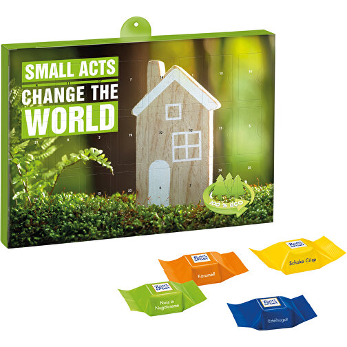 Calendrier de l\'avent Premium cadeau – version écologique BUSINESS avec des cubes au chocolat Rit, Image 1