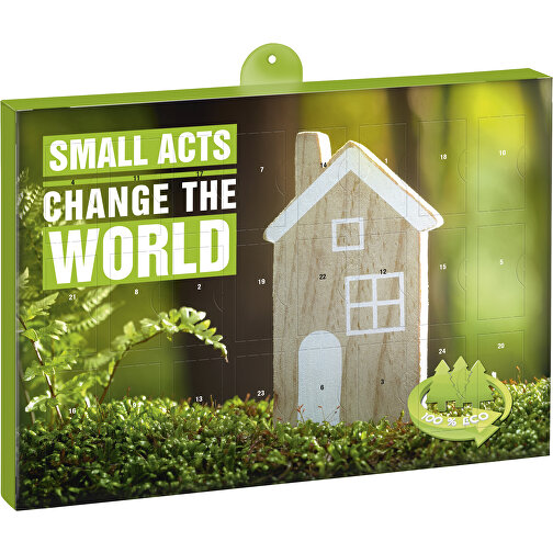 Calendrier de l\'avent Premium cadeau – version écologique BUSINESS avec des cubes au chocolat Rit, Image 2