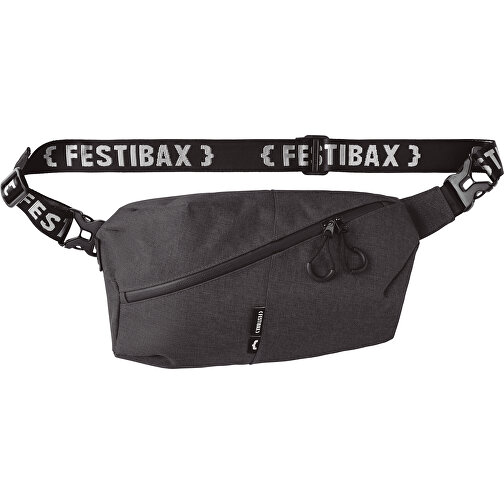 Festibax® Basic , schwarz, Polyester, 34,00cm x 7,00cm x 18,00cm (Länge x Höhe x Breite), Bild 1