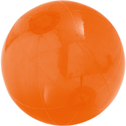 PECONIC. Strandball Aufblasbar Aus Lichtdurchlässigem PVC , orange, Durchschichtiges PVC, , Bild 1