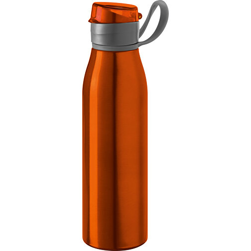 KORVER. Sportflasche Aus Aluminium 650 ML , orange, Aluminium, , Bild 1
